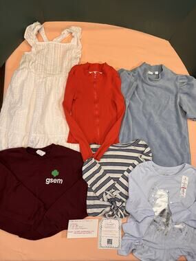 Girls Size 6-7 Fall/Winter Mixed Clothing Lot – GAP, Old Navy, H&M & More #726